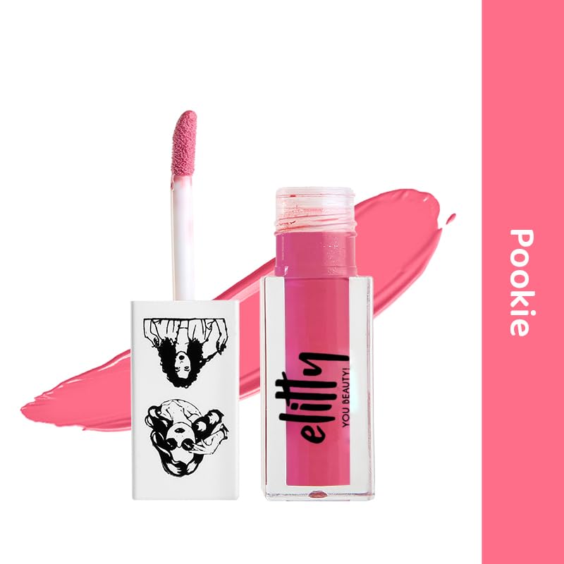 Image of Elitty Liquid Matte Lipstick | Transfer proof, Smudgeproof & Lightweight | Pookie (Pink)- 4 ML