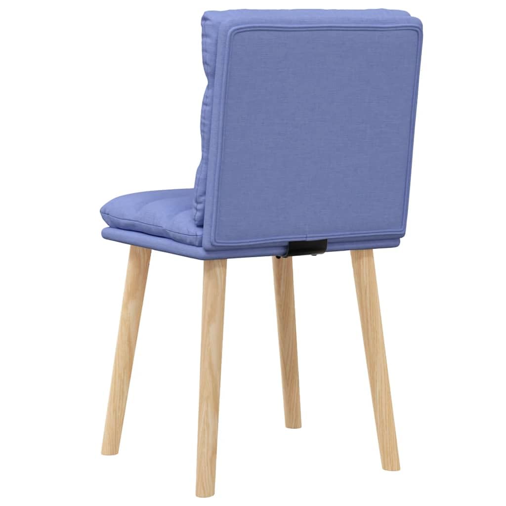 Juego de 2 sillas de comedor, color azul vaquero, con estructura de madera de caucho maciza, asiento de espuma ergonómica, 45 x 54 x 86 cm, robustas, modernas, para cocina, comedor, salón
