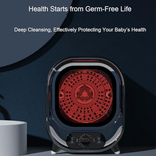 Belüfteter Wäschetrockner, tragbarer Wäschetrockner mit Edelstahl-Innenzylinder, 0,8 kg Tragkraft, intelligenter Kleiner Wäschetrockner für Wohnungen, Schlafsäle, Wohnmobile pink