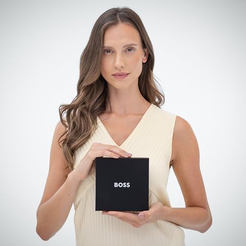 BOSS Montre Analogique à Quartz pour Femme Collection Hailey avec Bracelet en Acier Inoxydable de Couleur Dorée - 1502655