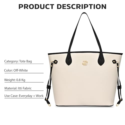 Image of Lavie Signature Women's Canva 15 Inch Laptop Tote Handbag | Tote Bag for Work | Ladies purse | Stylish Shoulder Bag | Gift for Women