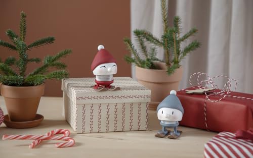 Hoptimist Skiing Bumble Weihnachtsdeko, Kleine Winterdeko, Ski Deko, Skiläufer-Figur für Weihnachten, Durchmesser 6,1 cm, Höhe 7,2 cm, Small, 1 Stück, Sky