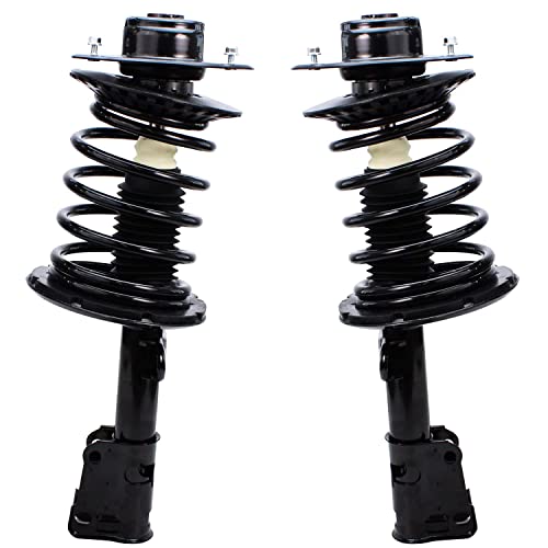 Image of Detroit Axle - FWD Front 6pc Struts Kit for 2001-2007 Chrysler Town & Country Dodge Grand Caravan 2001-2003 Voyager, Struts & Coil Spring Sway Bars Rear Shock Absorbers Replacement Suspension