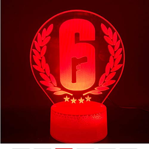 Preisvergleich Produktbild Upinfan Hauptdekoration Regenbogen Sechs Belagerung Nachtlampe Led-Berührungssensor Farbwechsel Kind Kinder Geschenkspiel Tisch Nachtlicht Regenbogen 6