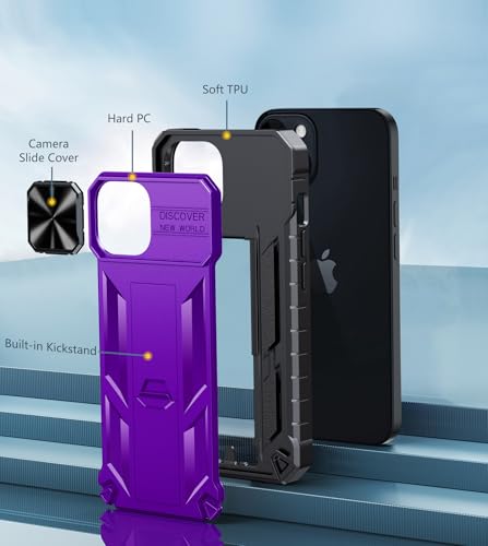Coque iPhone 15 Plus antichoc de qualité militaire FNTCASE violette - 7