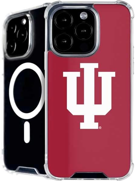 Skinit Phone Case Compatible with MagSafe iPhone 16 Pro - Officially Licensed Indiana University IU Logo Design