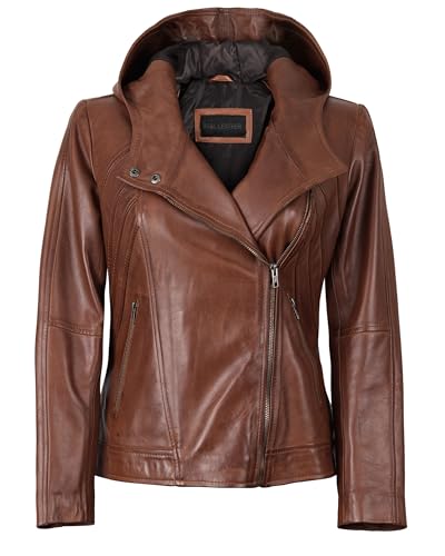 fjackets Real Lambskin Stylish Hooded Leather Jacket for Women - Premium Womens Leather Jackets With Hood2