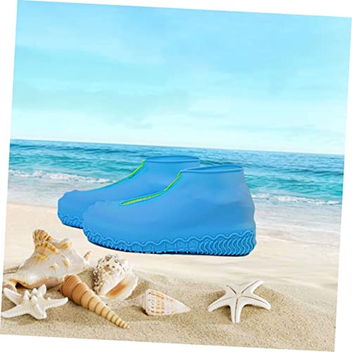 KOMBIUDA 1 par de cubiertas de silicona para zapatos impermeables para lluvia y barro miniatura 5