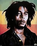 Pyramid America Bob Marley Rasta Colors Flag Jamaican Reggae Music Icon Cool Wall Decor Art Print...