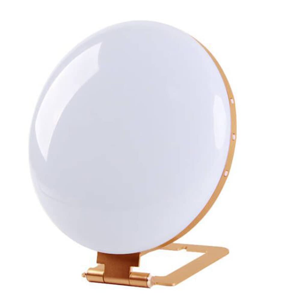 Lampe De Luminothérapie LED, 10000 Lux Lampe De Lumière Du Soleil Naturelle Avec 3 Modes De Couleur 5 Niveaux De Luminosité Réglables, Pour Une Utilisation ​À La Maison/Au Bureau,Métallique,27 * 24cm