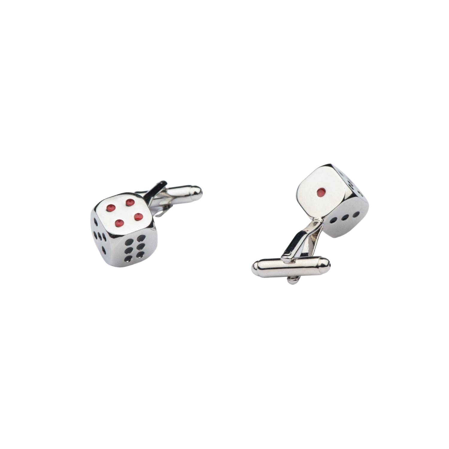 The Tie HubRed Ball And Silver Bat Cufflinks For Men