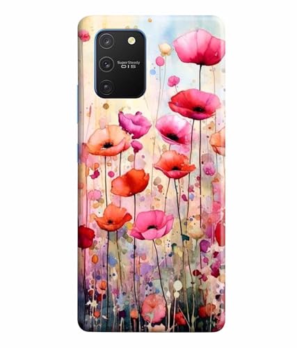 Image of Printed Hard Back Case Cover & Compatible for Samsung Galaxy S10 Lite | Vintage Flower Art (Multicolor) - D1183