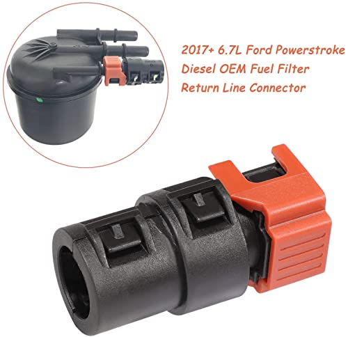 6.7L Fuel Filter Return Line Connector Fitting For Ford 2017-2020 6.7L for Powerstroke  3846 HC3Z-9A564-A