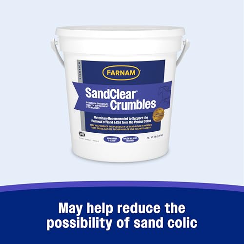Farnam SandClear Crumbles, Psyllium Digestive Supplement, 9 Day Supply | Apple Flavor,Psyllium Digestive Health Supplement for Horses supports the removal of sand and dirt from the ventral colon - Image 4