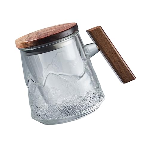 Amosfun 1 Pc tazza da tè di fiori tazza con infusore per il tè tazza per bere con filtro coppa nazionale tazza da ufficio tazzine caffe bicchiere per bere bicchiere per uso domestico