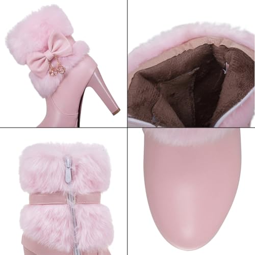 Bottines de Noël chaudes à talon plateforme contre le froid