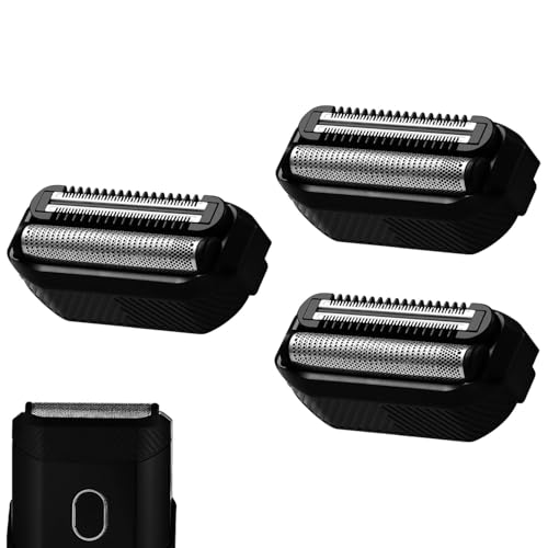 Replacement Foil Blades Compatible with MANSCAPED The Handyman, Men’s Portable Travel Facial Hair Groomer Shaver Refills-3Packs