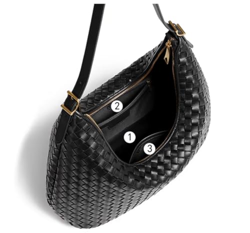 Woven Tote Bag for Women – Large Premium Vegan Leather Shoulder Handbag, Perfect for Work, Travel, and Daily Use2
