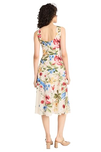Maggy London Women's Fit and Flare Midi Sleeveless Summer Style with A-line Silhouette-Wedding Guest Dress3