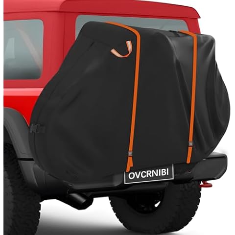 OVCRNIBI Bike Cover for Transport 2 Bikes, Outdoor Bike Cover on Rear Bike Rack Transport, 600D Heavy Duty Bike Covers Outdoor Storage Waterproof for Transport,with Night Reflective Handle Cover
