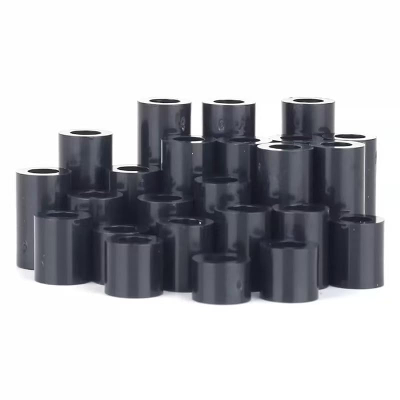 Entretoises rondes ABS nylon noires M3-M10 pour assemblage PCB et matériel électrique (500,M4.2 x 7 x 35mm)