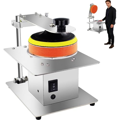 Scheibenpoliermaschine, Einstellbare Geschwindigkeit 1000-6000RPM, Elektrischer Schleifmaschine für Kratzreparatur und Datenwiederherstellung, inklusive Polierpad aus Baumwolle