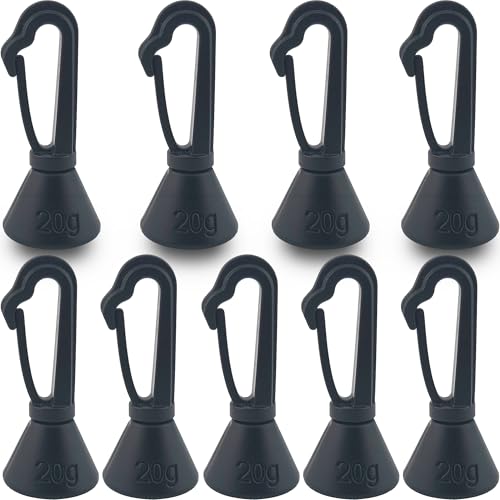 Paradox Fishing Absenkblei Set voor het Karpervissen (9 stuks) – Backleads 20g met Glide-Clip – Lijnabsenker voor onopvallend Karpervissen & minder lijnzwemmers