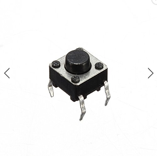 Daoki BG-US-91570 100Pcs 6X6X5 Mm Miniature Micro Momentary Tactile Tact Touch Push Button Switch Quality Switch Spst Miniature/Mini/Micro/Small Pcb thumb #2