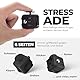 VAPIAO Fidget Cube - Anti Stess Würfel - Stresswürfel ’Spielzeug’ zum Stressaubbau bei Nervösität für alle Altersklassen in Schwarz