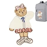 Design à la : transformez votre tenue avec ces adorables et élégants patchs de broderie en un design d'ours de dessin animé créatif, offrant une touche et à votre look