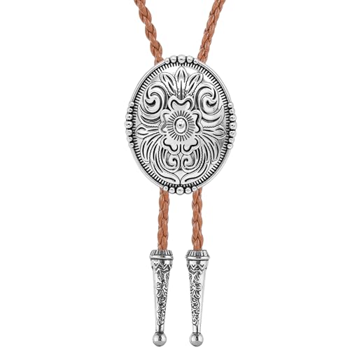 Image of Jeilwiy Bolo Tie for Men, Western Bolero Tie Cowboy Ties Native American Cowgirl Bolo Tie Accessories for Men Women
