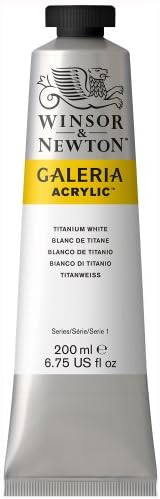 Winsor & Newton Galeria Acrylic Color, 200ml (6.75-oz) Tube, Titanium White