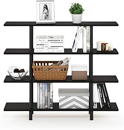 Furinno Toolless Shelves, Wood, Espresso/Black, one size
