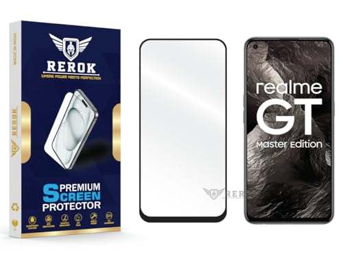 Image of Gorilla Tempered Glass Screen Protector Compatible with Realme GT Master Edition [Pack of 1] | Edge-to-Edge, Bubble-Free, Case Friendly, Easy Installation Kit