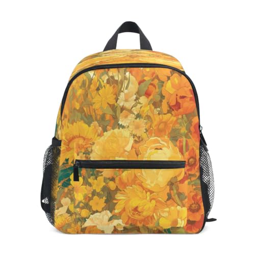 Sac à dos tout-petit préscolaire avec motifs de fleurs élégantes