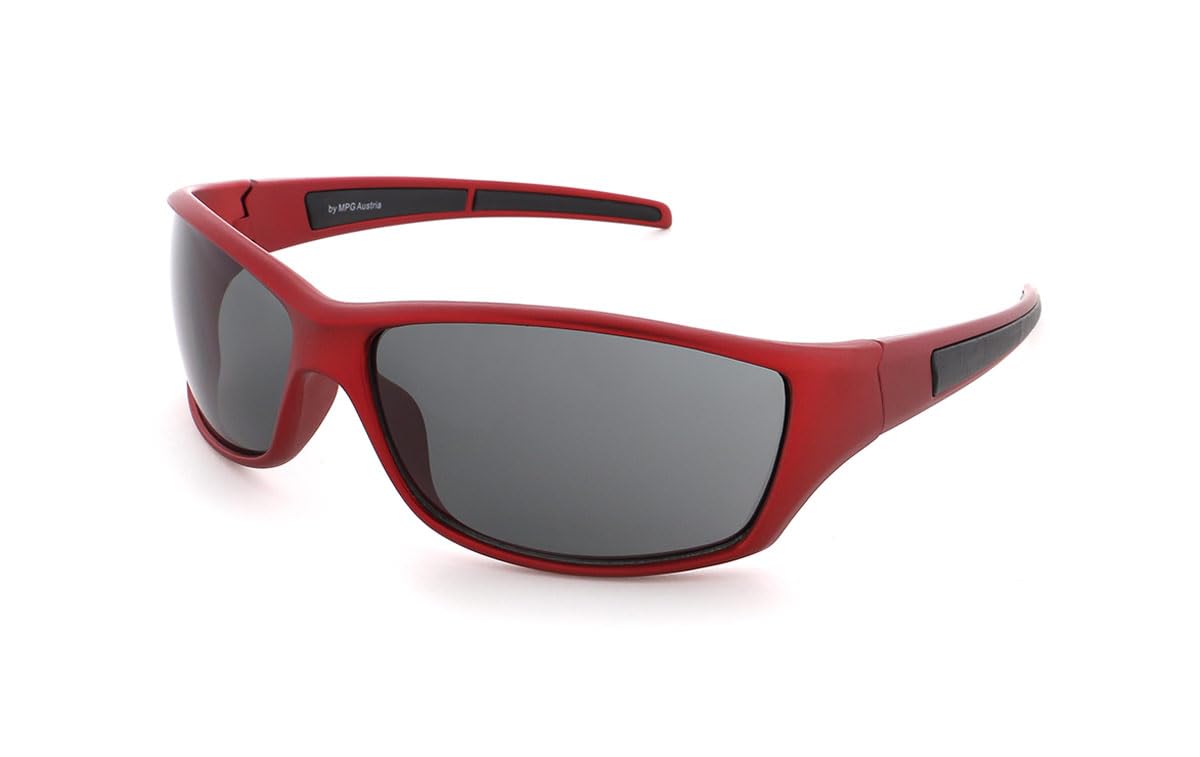 Basley Gafas de Sol Deportivas Unisex 8168-a-33, Rojo, Talla única para Hombre