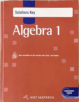 Paperback Holt McDougal Algebra 1: Common Core Solutions Key Book
