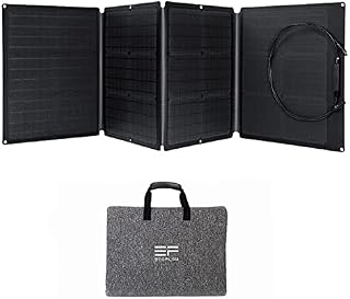 Przenośny panel słoneczny EF ECOFLOW 160W do elektrowni, składana ładowarka słoneczna z możliwością łączenia w łańcuch z regulowaną podpórką, wodoodporność IP67 do