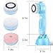 Facial Cleansing Brush, Facial Cleaning Brush for face - USB Rechargeable Upgrade Waterproof Facial Cleansing Brush, 3 Brush Heads with 2 Power Modes, Gentle Exfoliating and Massaging (Blue)