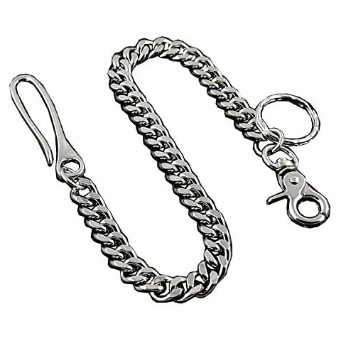 punkman2000 Heavy Metal Wallet Chain With Hook Biker Rock (30cm) Cover