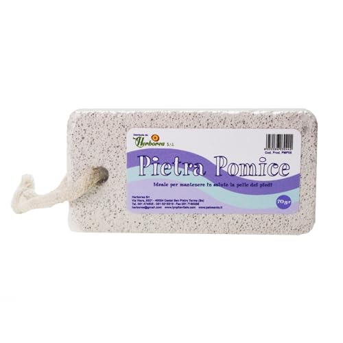 Pietra Pomice Lynphavitale – Pietra esfoliante naturale per piedi, corpo e calli – laccetto incluso