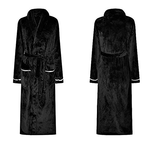 Roupão masculino clássico com capuz roupão de algodão turco com opções de comprimento total de pelúc