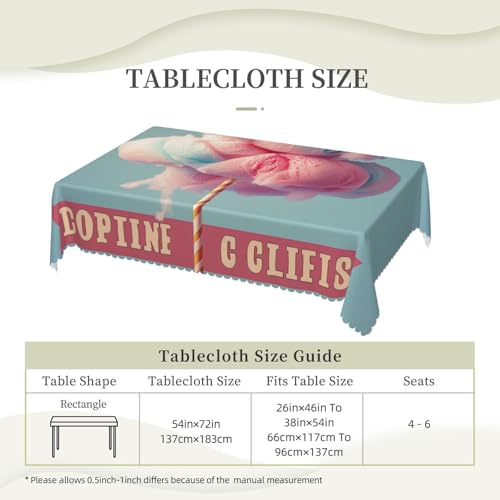 Nappe rectangulaire imperméable anti-tache pour table de cuisine - 7