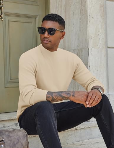 Pull à col roulé COOFANDY pour homme coupe ajustée et légère - 7