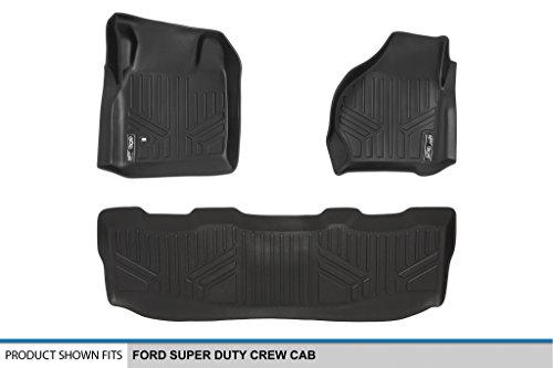 Max Liner A0176/B0176 For 1999-2007 Ford F-250 / F-350 / F-450 Super Duty Crew Cab, Black #TOP4