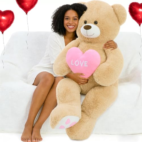 MorisMos Giant Teddy Bear Stuffed Animal with...