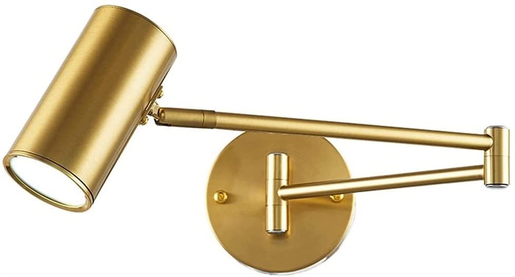 Olskfuh Black/Light Wall Lamp Vintage Plug In Wall Swing Arm Wall Sconces Industrial Metal Bedroom Bedside Reading Fixture Wall Mount For Indoor Corridor Balcony Aisle,Wa,