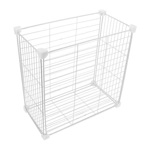 ledmomo 冷凍庫用ワイヤーストレージバスケット 大容量ホワイトバスケット 冷蔵庫と冷凍室対応 収納効率化 省スペース類整理用収納かご