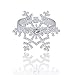 Snowflake Napkin Rings Set of 12 Christmas Holiday Thanksgiving Winter Wedding Silver Rhinestone Napkin Rings Set of 12
