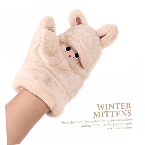 Didiseaon Cartoon Plush Gloves Screen Gloves Ideal for Winter Outdoor Activities4